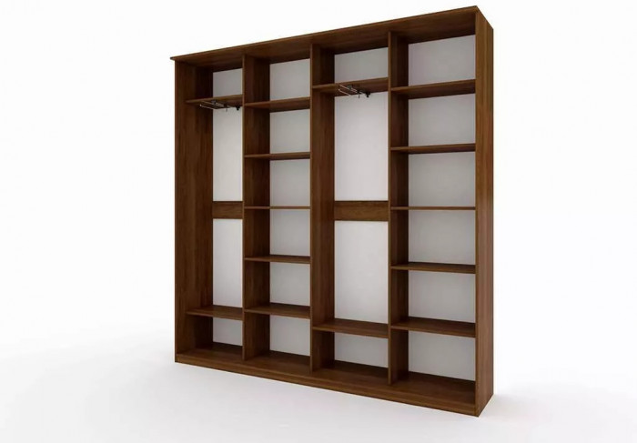 Шкаф купе Модерн 2362х450 4-х дверный 4-х секционный фотопечать №2 венге