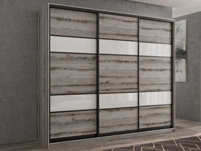 Шкаф-купе Кааппи 8 Эвок Окаменелый 230х60х230 см