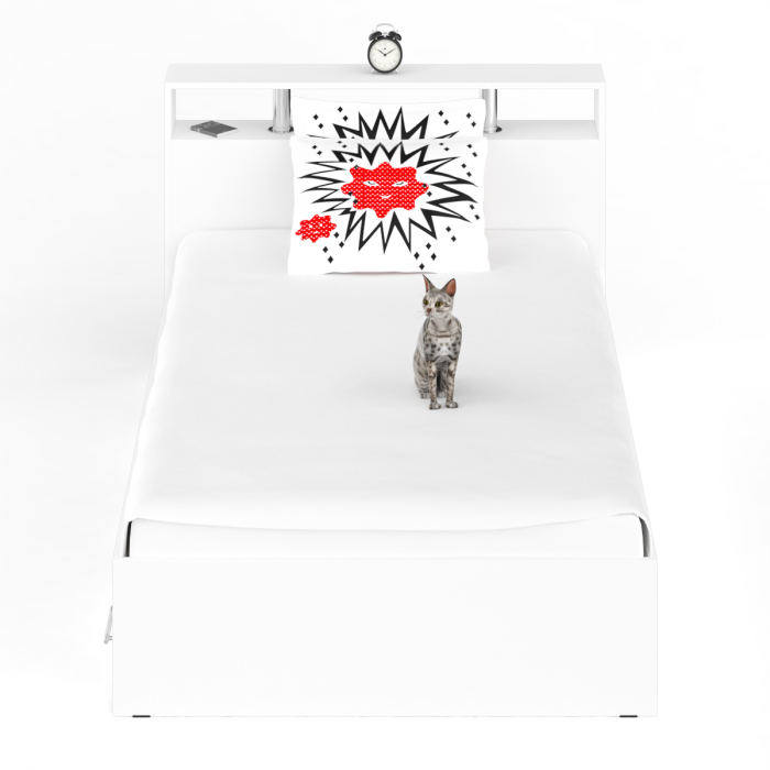 Камелия Кровать с ящиками 1200, белый