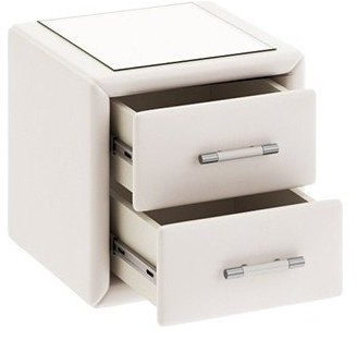 Элис Тумба прикроватная со стеклом (Светлая)