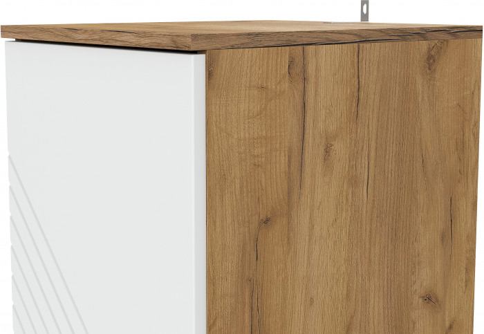 Пенал Байкал, Дуб золотой, Белый матовый