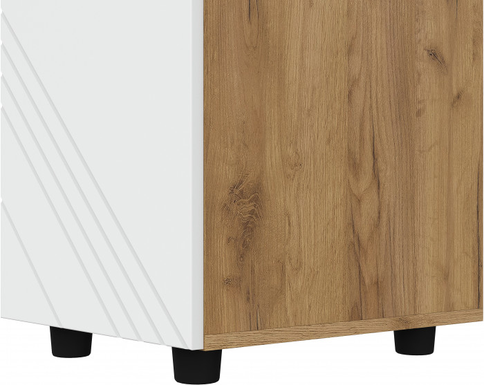 Пенал Байкал, Дуб золотой, Белый матовый