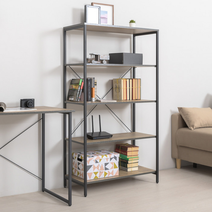 Трувор 13.151.01 Стеллаж + 13.151.01 Стеллаж, дуб гранж песочный/интра