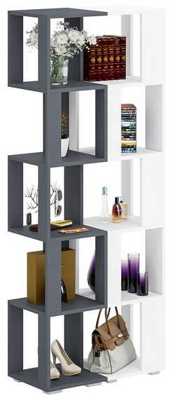 Стеллаж СВК 2 шт., графит/белый