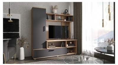 Гостиная Мини ЛДСП (Венге / дуб беленый)