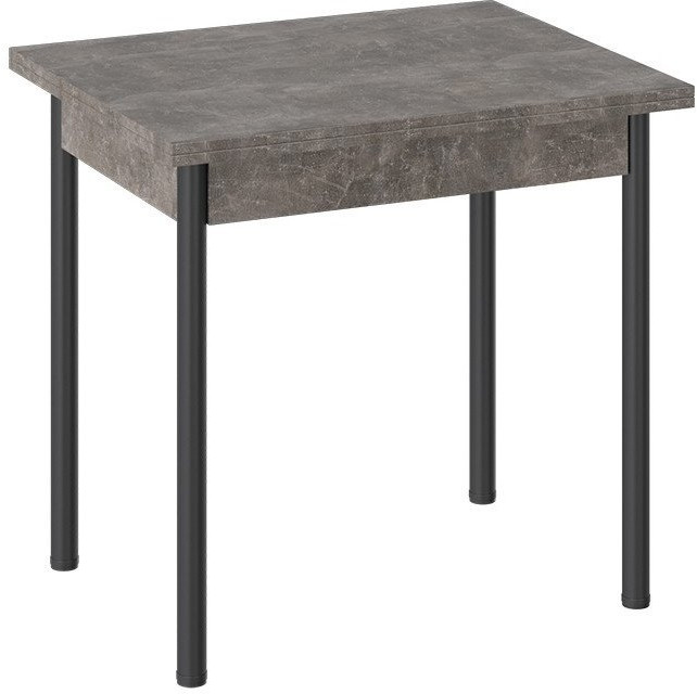 Родос Тип 2 стол с опорой d40 (Черный муар/Белый)