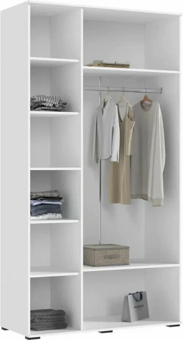 Норд Композиция Шкафов (прямые + угловые), Белый глянец/белый