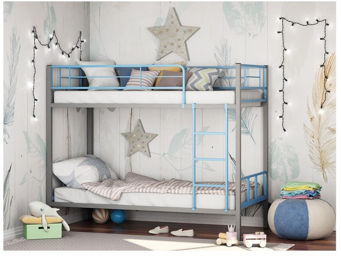 Двухъярусная кровать Севилья-2.01 комби (Белый, Белый)