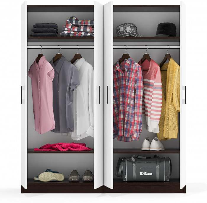 Два Шкафа С-МД-СК9Ш к компьютерному столу С-МД-СК9, венге/белый шагрень