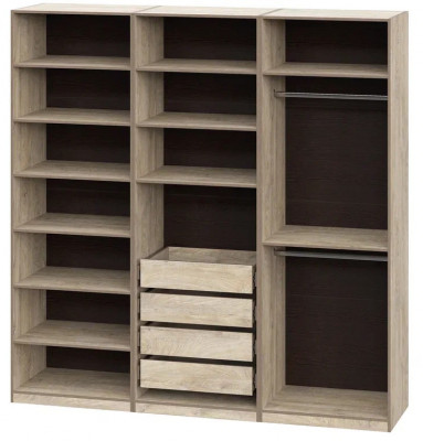 Шкаф без фасадов Этна 2.25 м. Комплект 4