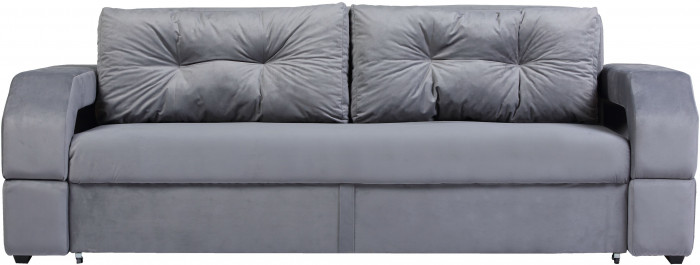 Диван-кровать Манчестер, еврокнижка, велюр, 150х195, серый