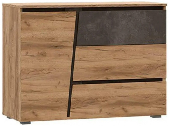 Модульная спальня Соренто (Дуб Крафт / Бетон)