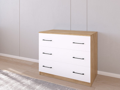 Комод 01/16 90х50х75 Эвок Прибрежный/Белый