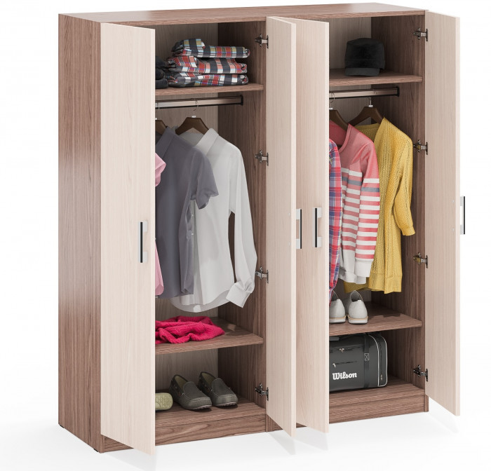 Два Шкафа С-МД-СК9Ш к компьютерному столу С-МД-СК9, ясень шимо светлый/ясень шимо тёмный