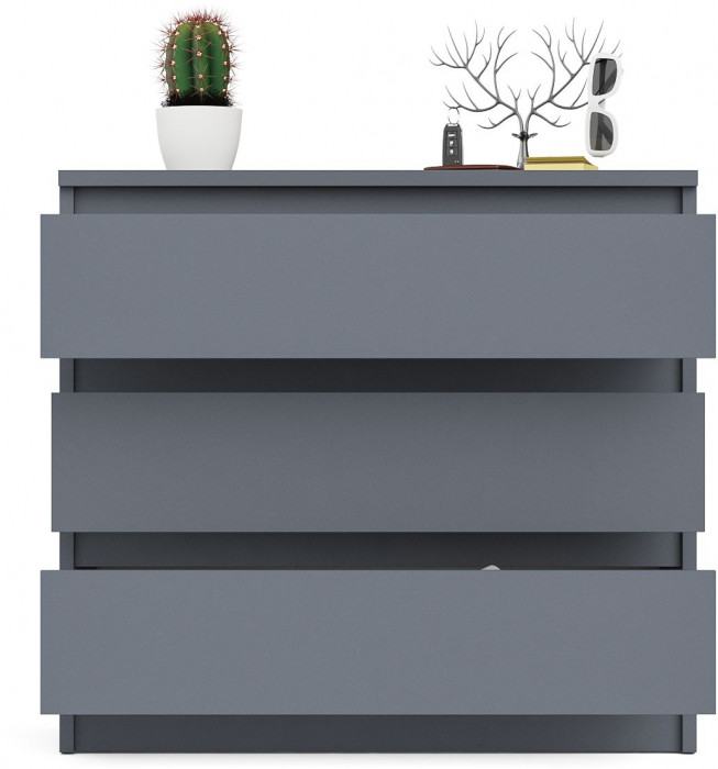 Мори Комод МК800.1, цвет графит, ШхГхВ 80,4х41х73 см.