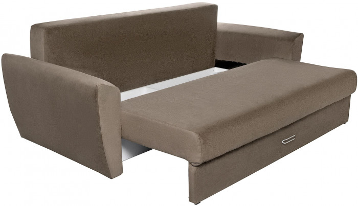 Диван-кровать Амстердам Люкс, 150х195, еврокнижка, независимый пружинный блок, велюр, коричневый