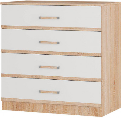 &quot;Сакура&quot; комод (850х866х500) дуб сонома/белый