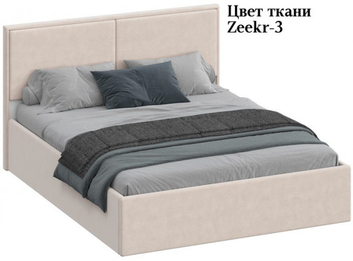 Кровать 120 с ортопед. основанием КР-430-М-12, Микровелюр Zeekr-3