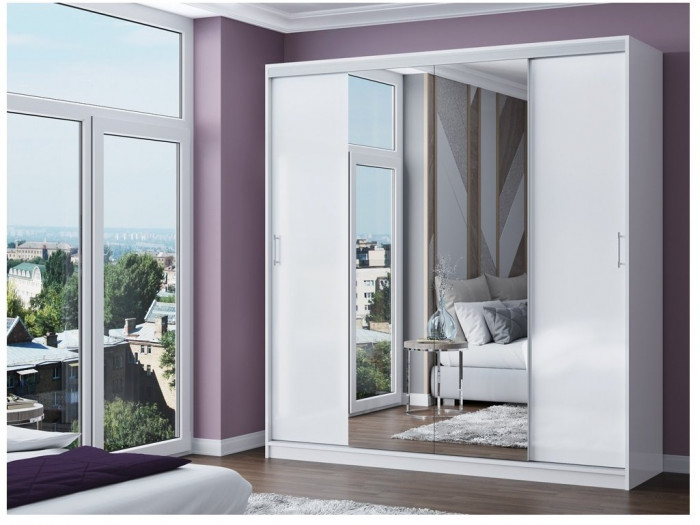 Шкаф-купе Альянс-3 ЛДСП (Ясень шимо светлый)