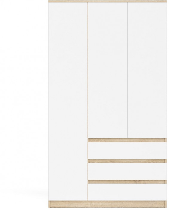 Мори Шкаф МШ1200.1, дуб сонома/белый