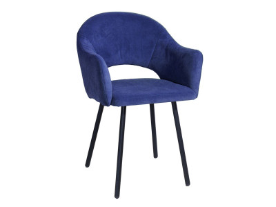 Стул Виктория велюр синий