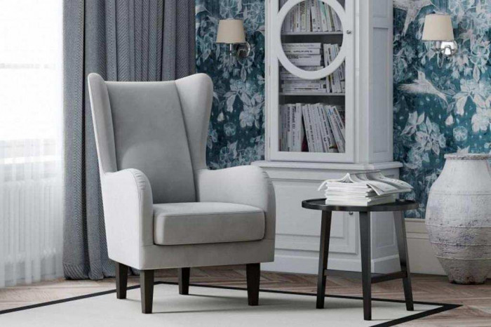 Кресло Шеффилд Модель 020 / Велюр Ультра Смог