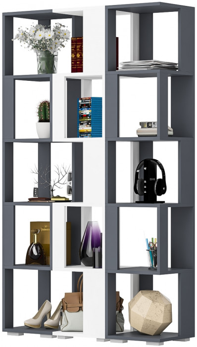 Стеллаж СВК 3 шт., графит/белый