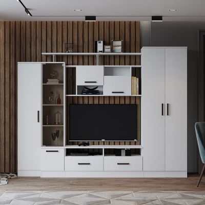 Гостиная Оскар-5 (2500*1920*450) белый