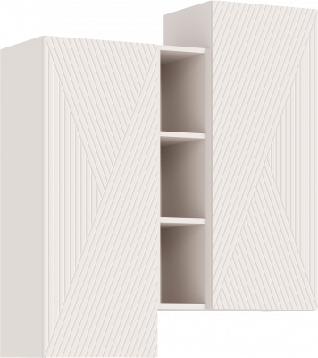 Флэш Шкаф подвесной комбинированный (Кашемир, Кашемир)