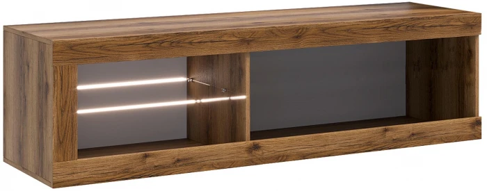 Прага Модульная Гостиная, вариант №4, Дуб Делано/Черный глянец