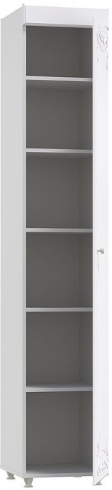 Шкаф-пенал 1дв. (гл.410) Италия ИТ-28 белое дерево