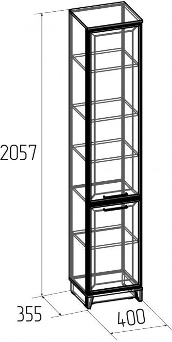 Шкаф-пенал для белья Аурелио 11, белый