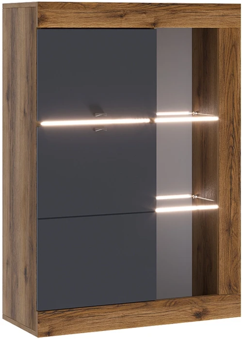 Прага Модульная Гостиная, вариант №4, Дуб Делано/Графит