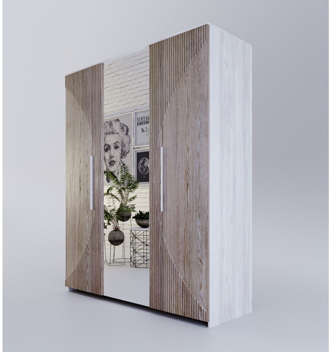 Модульная спальня "Монтале" - Бетон пайн светлый/Астана роузвуд