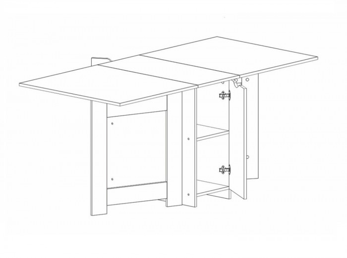 Стол СТ-02 Бодега темный / светлый