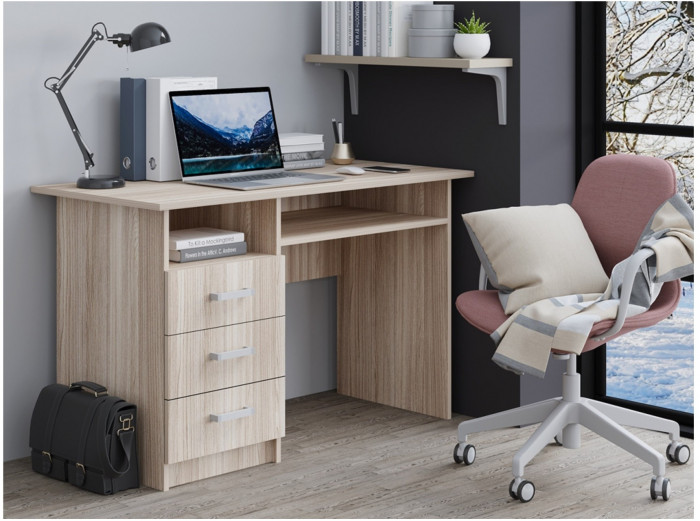 Стол письменный ПС-02 (с ящиками) (Венге)