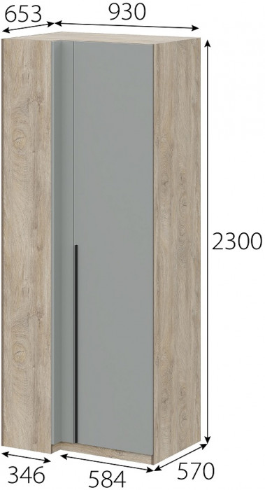 Шкаф угловой Этна