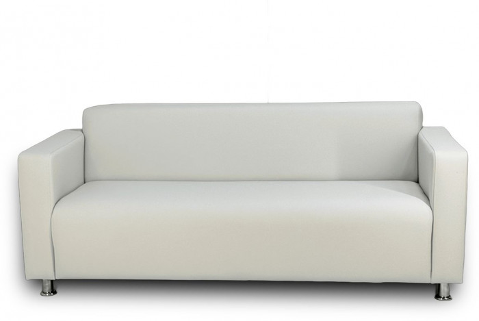 Диван прямой Томи, 160 см, экокожа, белый
