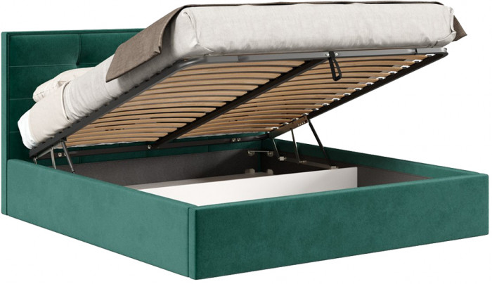 Кровать с подъёмным механизмом 1800 Римини, зеленый 626