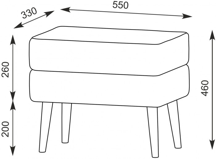 Афина Спальня 4-25901М1к.с. Трюмо + Банкетка 6-5138ТКШтем.серый Тифани, цвет кашемир серый/ткань тёмно-серая, ШхГхВ 105х38,6х129 + 55х33х46 см, ун. сб