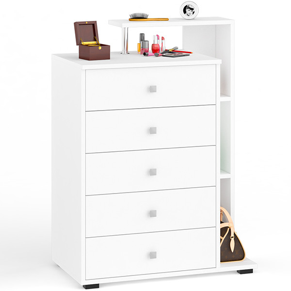 Камелия Комод, цвет белый, ШхГхВ 80х46,8х107,6 см., НЕ универсальная сборка