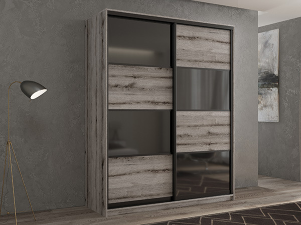 Шкаф-купе Кааппи 13 Эвок Окаменелый 100х60х230 см