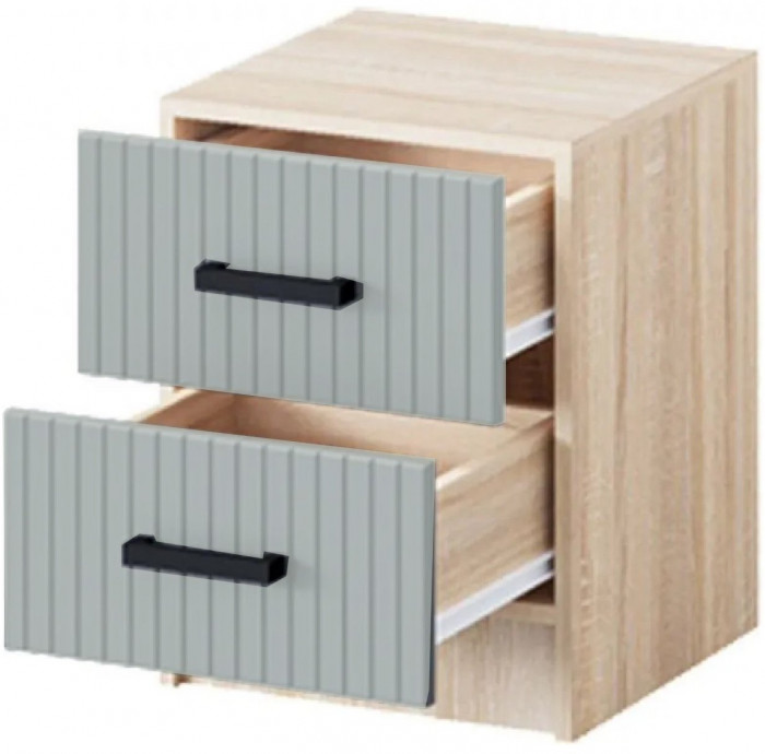 Карина-6 МДФ Тумба прикроватная (Фисташка, Дуб Сонома)