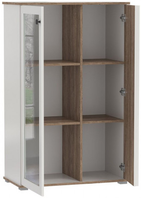 Шкаф комбинированный 51.03 Либерти опора h=20мм Белый / Дуб Каньон