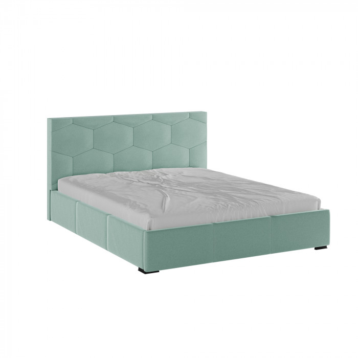 Манука Кровать интерьерная 160 мятный, ортопед