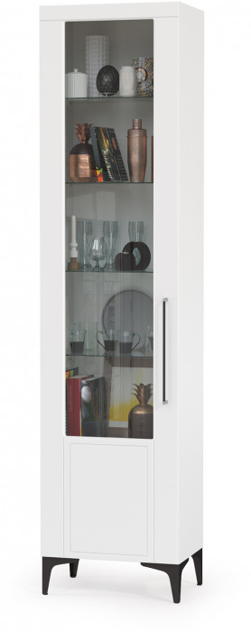 Валенсия Гостиная № 119, ЛДСП белый шагрень/МДФ белый шагрень