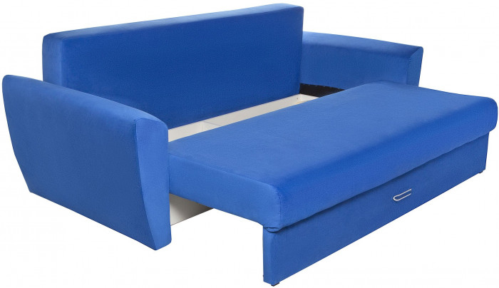 Диван-кровать Амстердам Люкс, 150х195, еврокнижка, независимый пружинный блок, велюр, синий