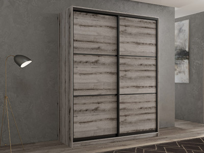 Шкаф-купе Кааппи 4 Эвок Окаменелый 110х45х230 см