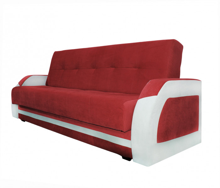 Диван-книжка Феникс 140 красный, пружинный блок Боннель