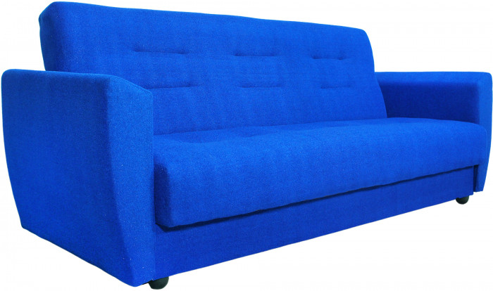 СПБ Диван Лира 140 синий пружинный блок Боннель